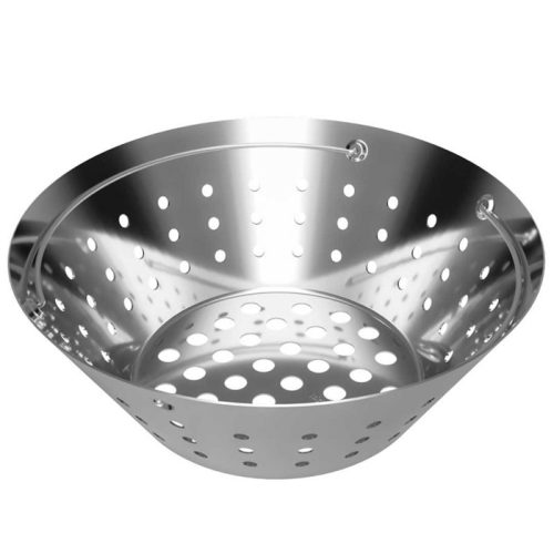 Big Green Egg Stainless Steel Fire Bowl with Divider Large