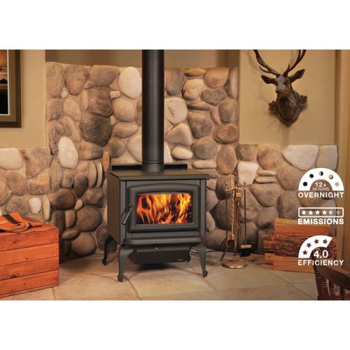 Wood Heater Pacific Energy Super 27 With Legs heats 250+m2