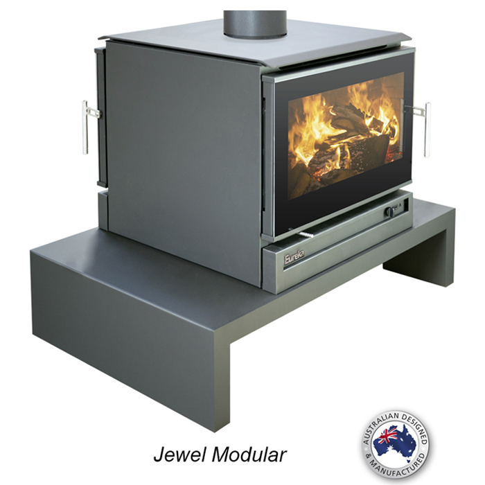 Wood Heater Eureka Jewel Modular - Double Sided